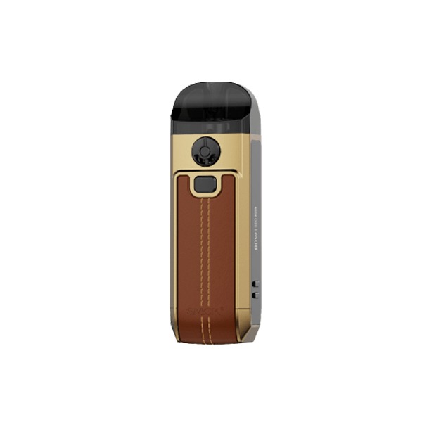 Smok Nord 4 Pod Kit, Brown Leather, EVPE Crystal Clear Vape Store