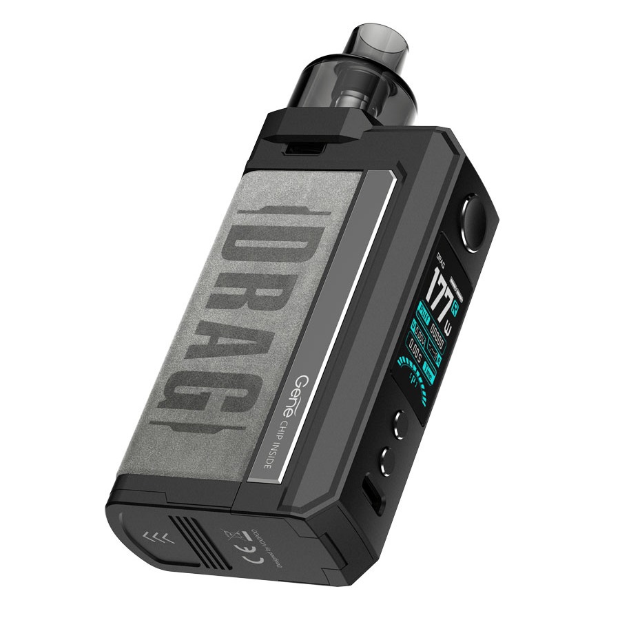 VOOPOO DRAG Max Mod Pod Kit, Classic Grey, EVPE Crystal Clear Vape Store